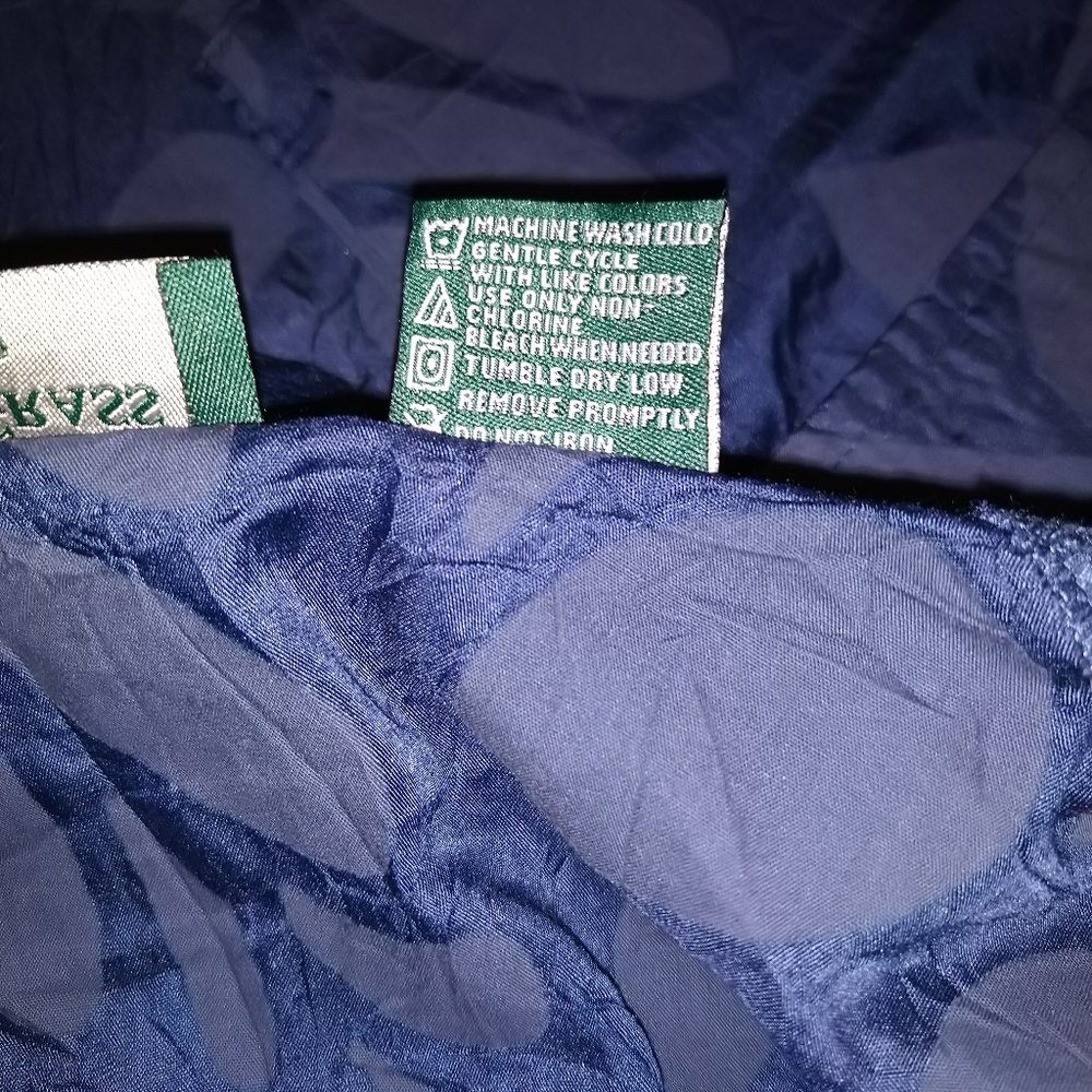 Lemon Grass Studio Large Blue Crinkled Shirt - Picture 5 of 13